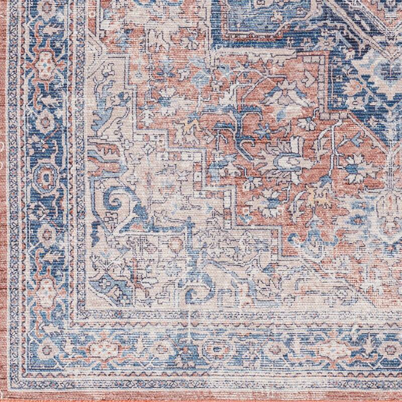 Livabliss Bram Distressed Persian Washable Area Rug
