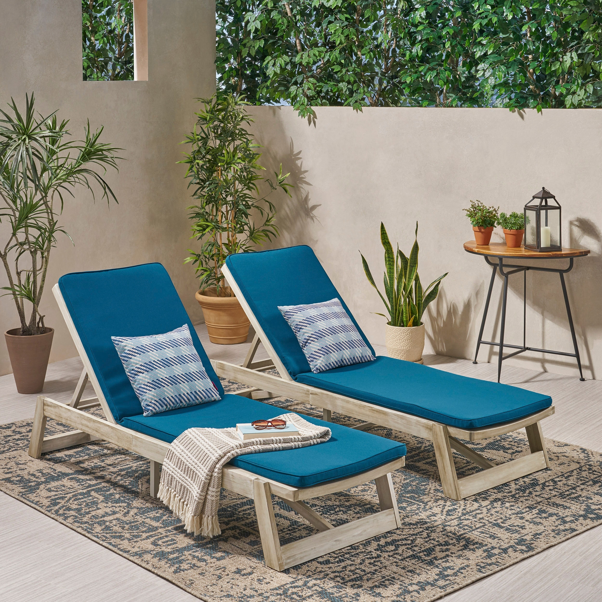 Polywood chaise lounge hotsell cushions