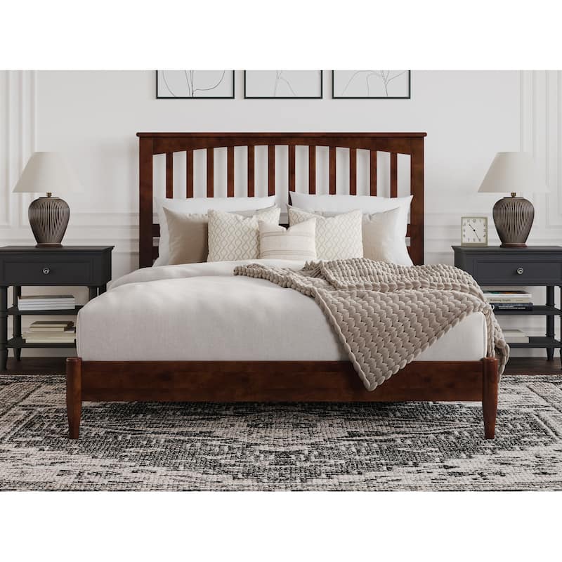 Becket Solid Wood Low Profile Platform Bed