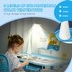 preview thumbnail 3 of 12, Kids Desk and Chair Set with Adjustable Tabletop, LED Light, Cup Holder, Drawer, and Pen Box, Ideal for Homework, Ages 6-12
