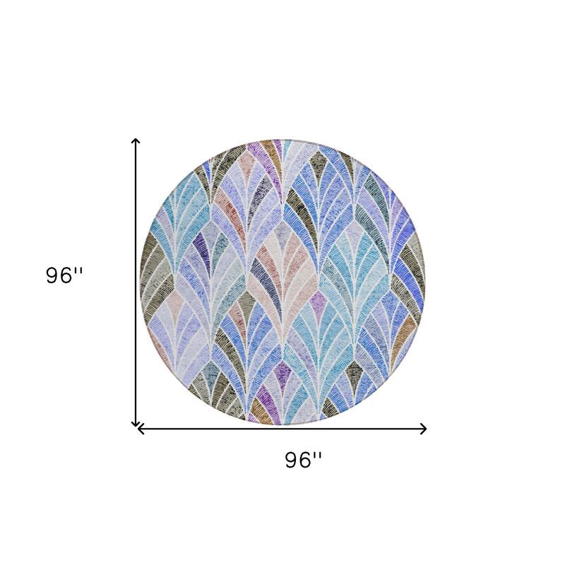 HomeRoots Geometric Transitional Rectangle Outdoor Rug