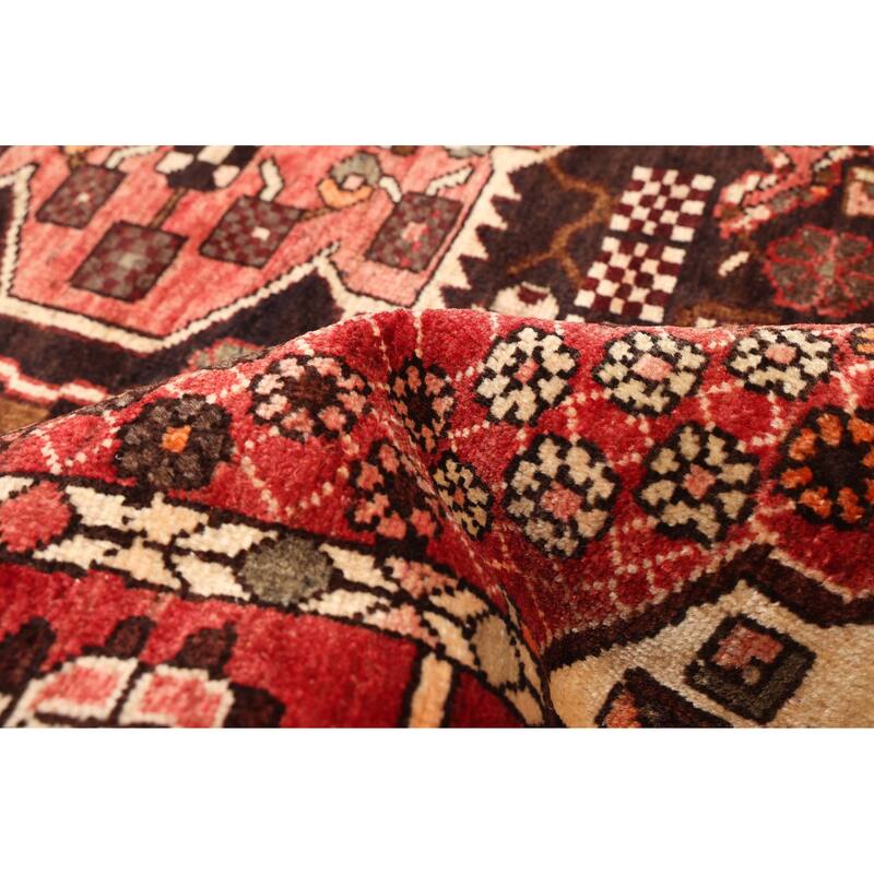 ECARPETGALLERY Hand-knotted Kayseri Vintage Red Wool Rug - 5'4 x 6'11