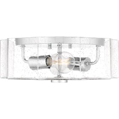 Kaplan 2-Light Polished Chrome Flush Mount Light