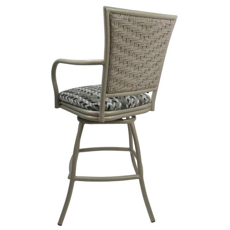 Outdoor/Indoor Metal Pub Set - Erin 30" Swivel Bar Stools - 30" Seat Bar Height