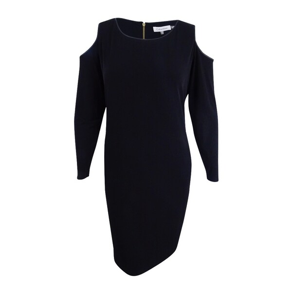 calvin klein plus size black dress