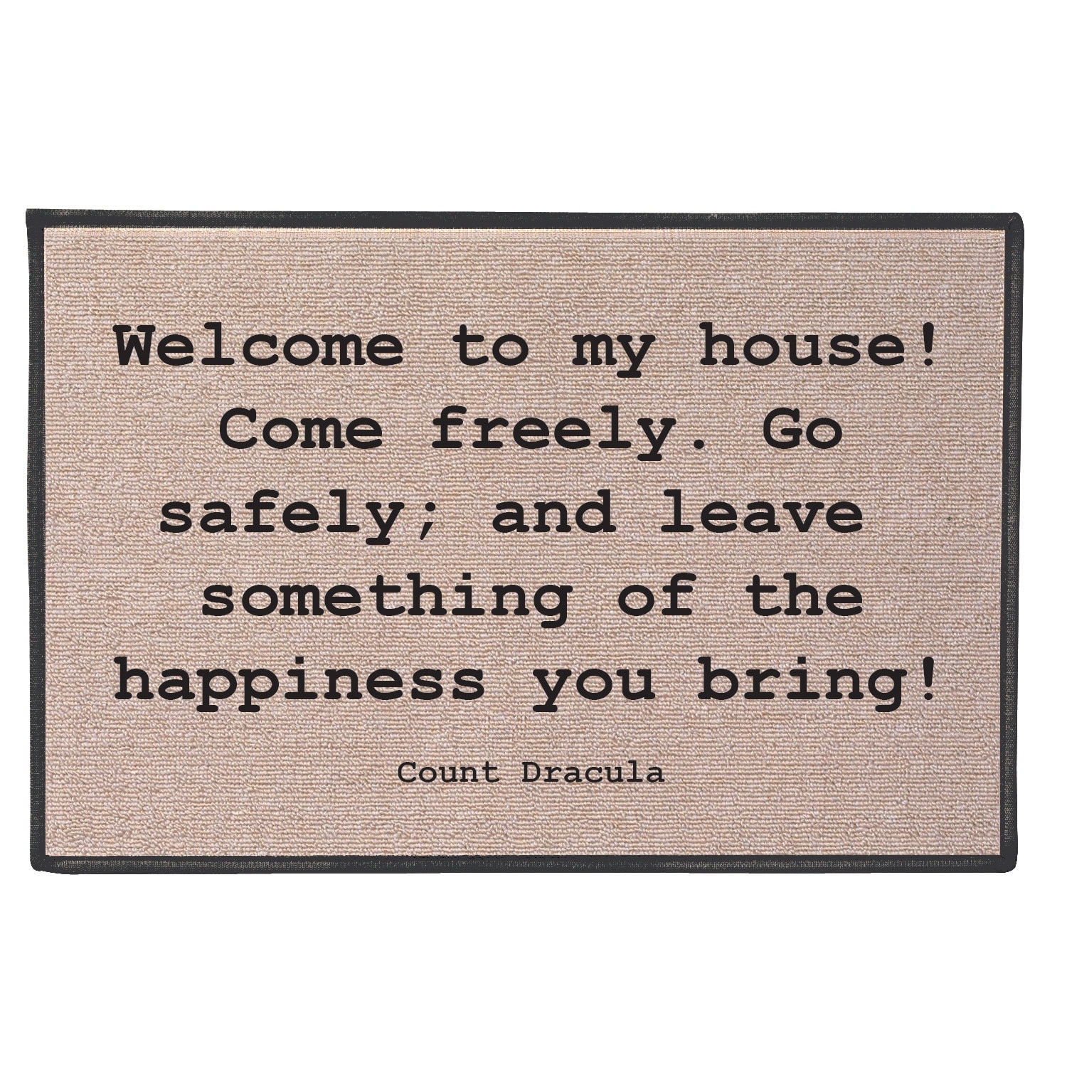 Shop What On Earth Welcome To My House Dracula Doormat Bram