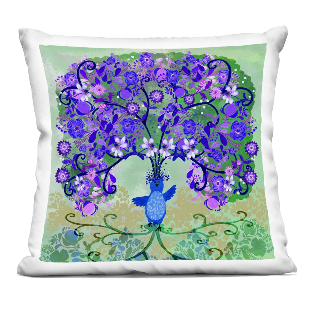 Stupell Tree Blooming From Bird Decorative Printed Throw Pillow Design by Kay Widdowson