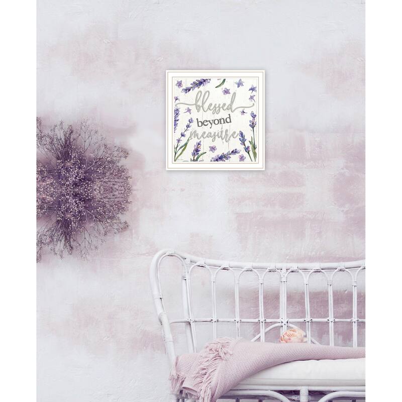 TrendyDecor4U Contemporary "Blessed Beyond Measure" Framed Print Wall Art