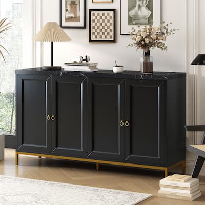 Kitchen Storage Cabinet with Storage Space,Sideboard with Metal Handles and Support Legs