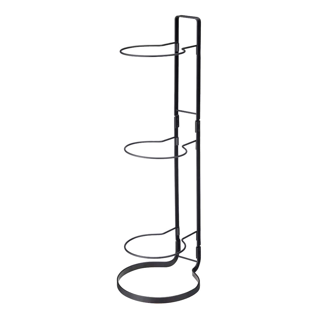 Yamazaki Home Sports Ball Stand, Steel, Holds 6.6 lbs - L 10.04 x W 8.07 x H 25.59 inches