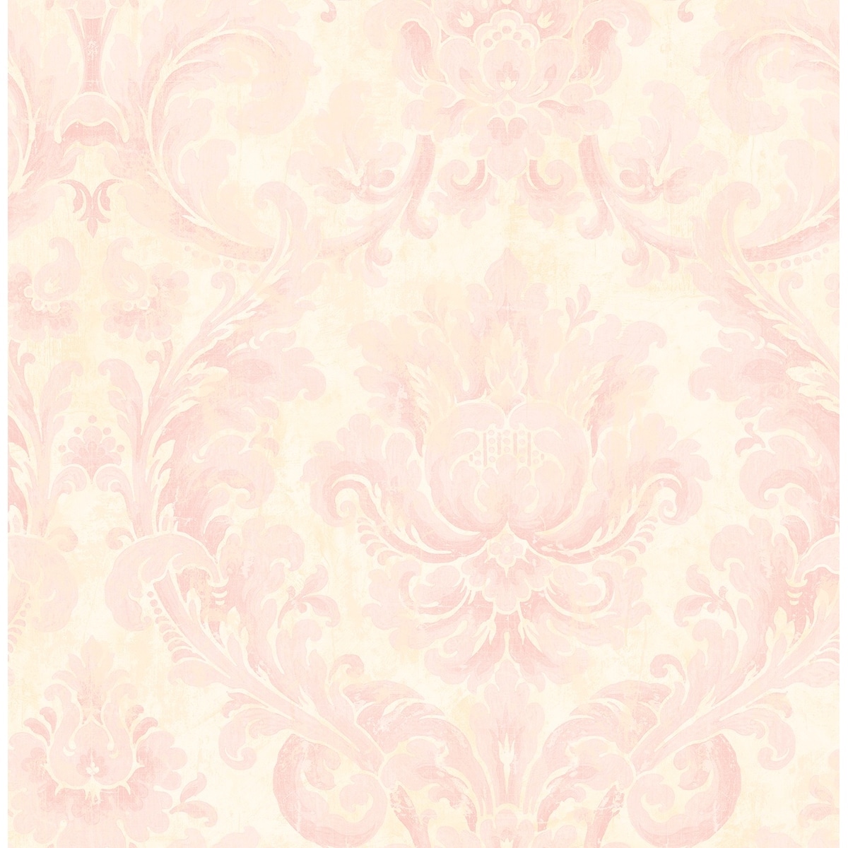 Seabrook Designs Laya Damask Unpasted Wallpaper