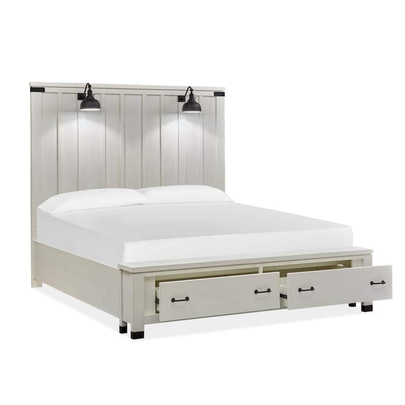 Magnussen B5321 Harper Springs Complete Queen Panel Storage Bed