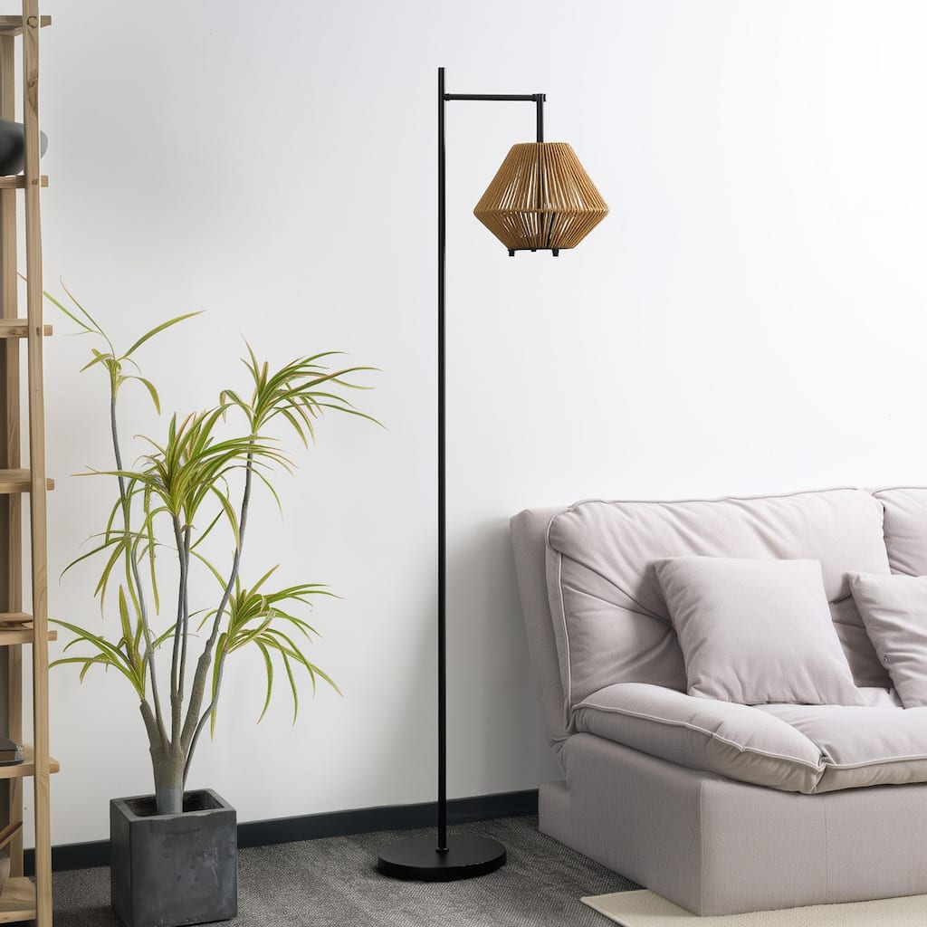2-in-1 Portable Lantern & Floor Lamp for Indoors & Outdoors