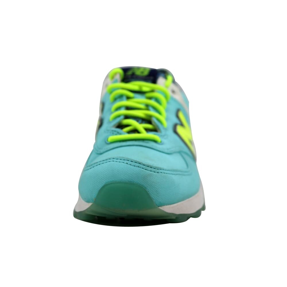 Shop New Balance Women S 574 Blue Yellow Luau Wl574ila Size 5 5