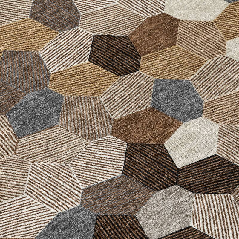 Machine Washable Indoor/ Outdoor Modern Loyd Chantille Rug