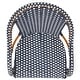 preview thumbnail 46 of 68, SAFAVIEH California Outdoor Bistro 26-inch Counter Stool with Arms - 23" W x 26" D x 43" H