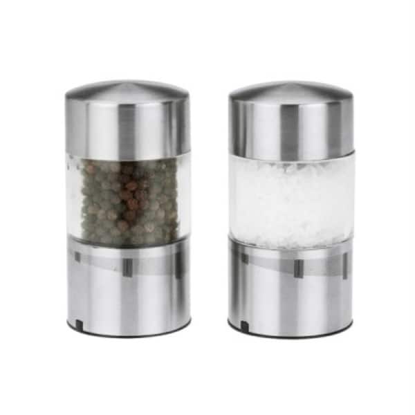 Kalorik Stainless Steel Electric Salt and Pepper Grinder Set 