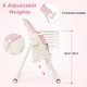 preview thumbnail 4 of 7, Babyjoy 4-in-1 Foldable Baby High Chair Height Adjustable Feeding - 32'' x 23'' x 42''