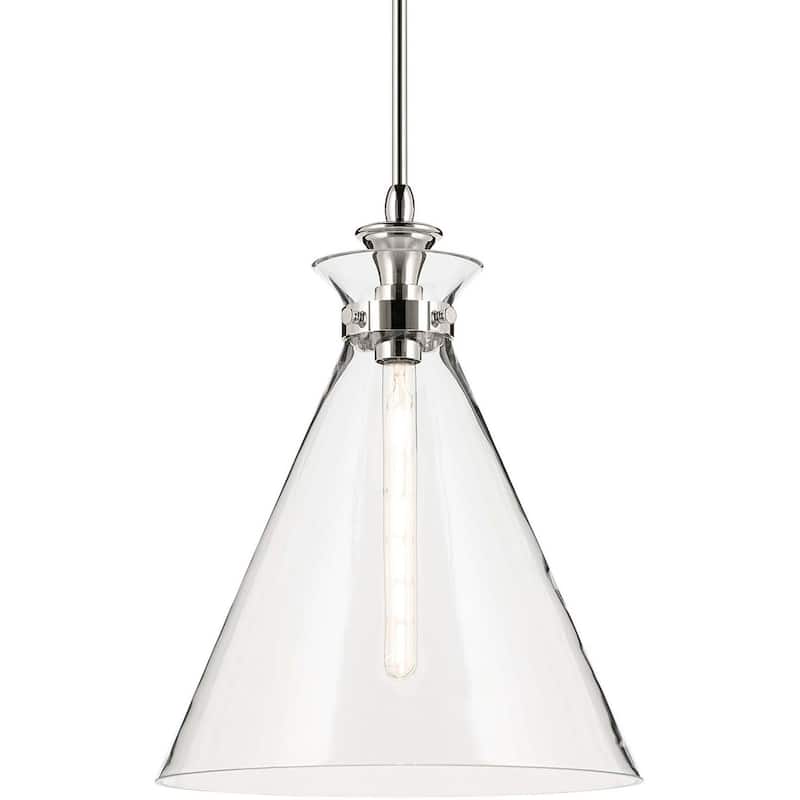 Kichler 52775CLR Laria 16" Wide Pendant - Polished Nickel