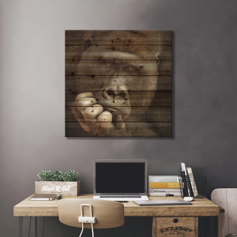 Sense Of Life… Print On Wood by Antje Wenner-Braun - Multi-Color