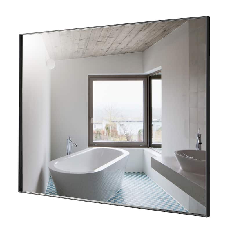 Rectangle Aluminum Framed Wall Mirror Bathroom Vanity Mirror