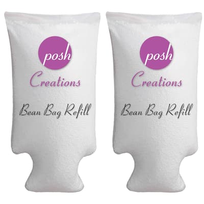 Posh Creations Bean Bag Refill, Premium Cool White EPS Refill