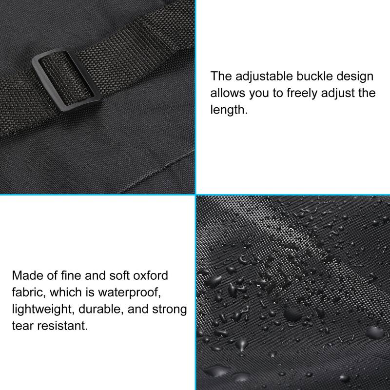 34.6"x12.5" Skateboard Bag Waterproof Portable Skateboard Carry Bag Backpack - Black