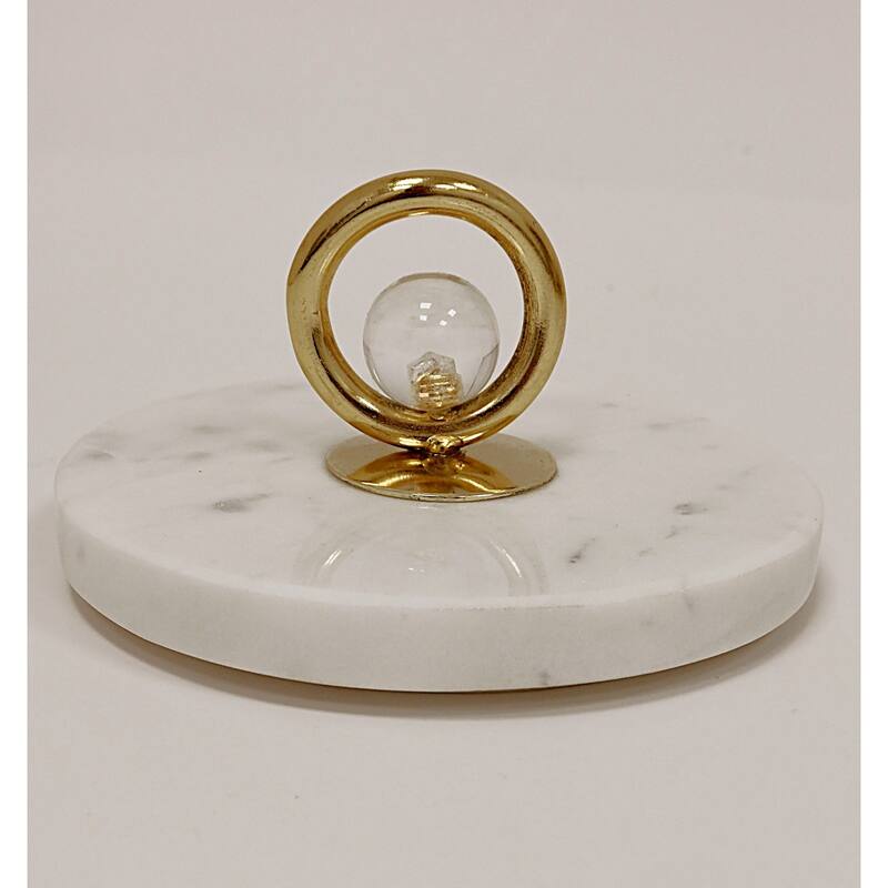 Canister with Marble Lid and Clear Ball Knob (3 Size Options)
