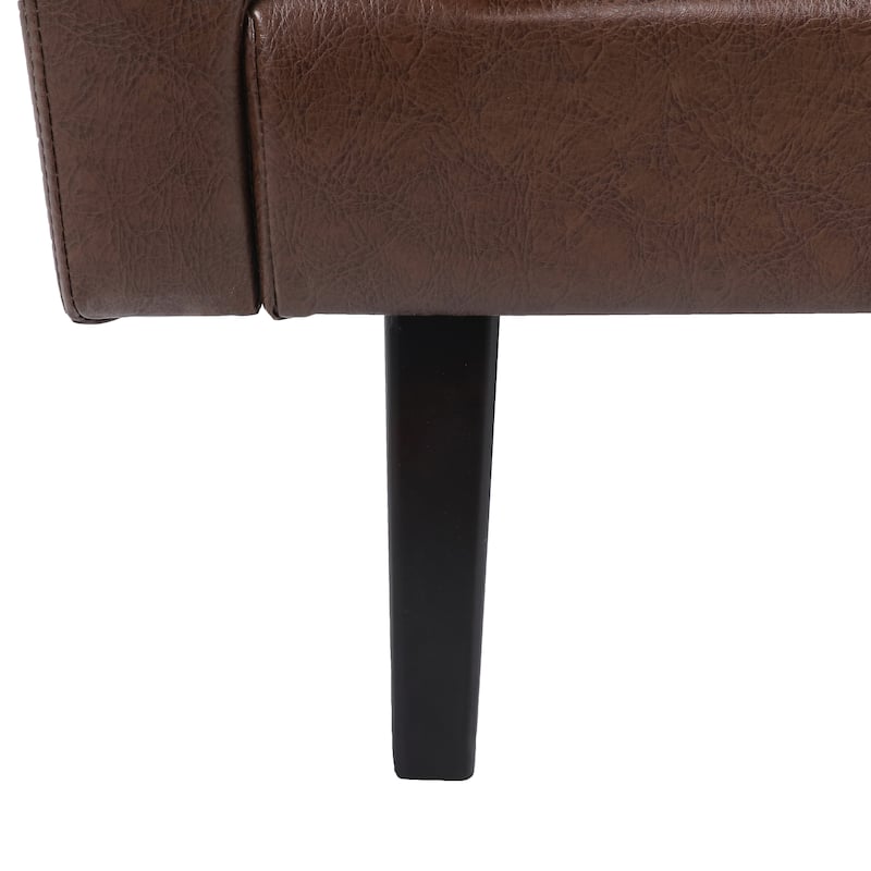 Chandler Faux Leather Club Chair by Christopher Knight Home
