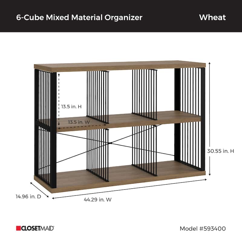 ClosetMaid Steel Frame 6-Cube Organizer