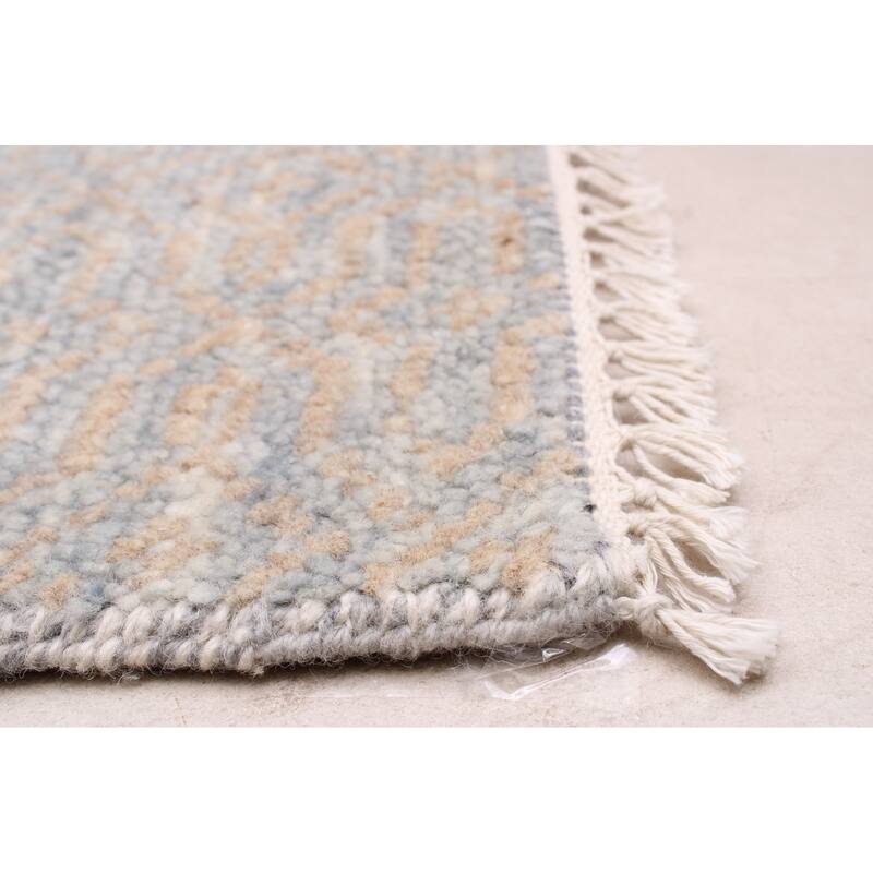 ECARPETGALLERY Hand-knotted Mystique Grey Wool Rug - 6'0 x 9'4