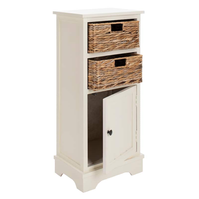 SAFAVIEH Golda Distressed White Cabinet