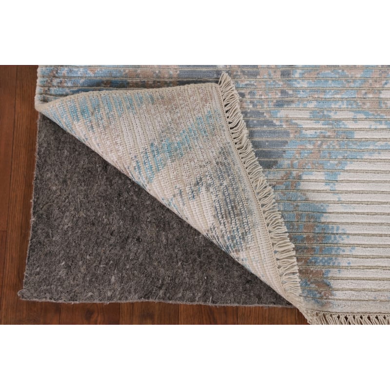 Modern Accent Rug Hand-Knotted Abstract Wool Carpet - 3'0"x 5'2"