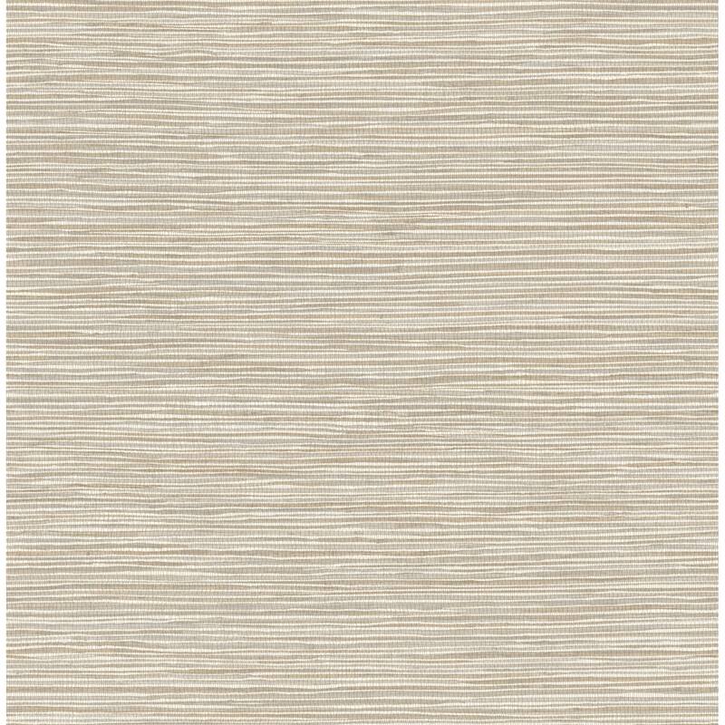 Advantage Alton Taupe Faux Grasscloth Wallpaper