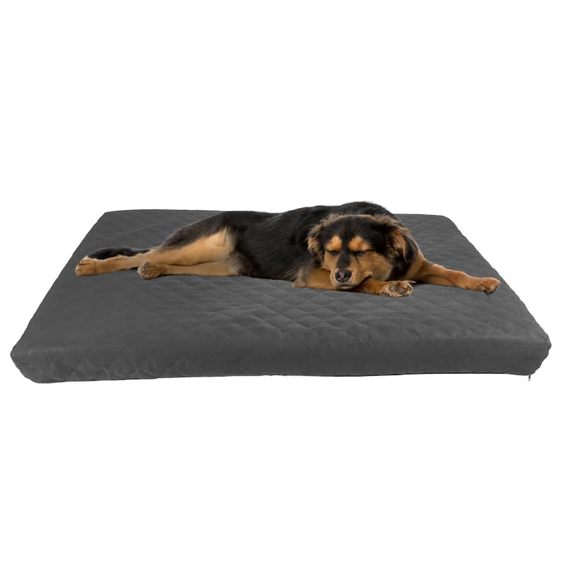 36x27 Two-Layer Memory Foam Waterproof Dog Bed for Large Dogs up to 75lbs