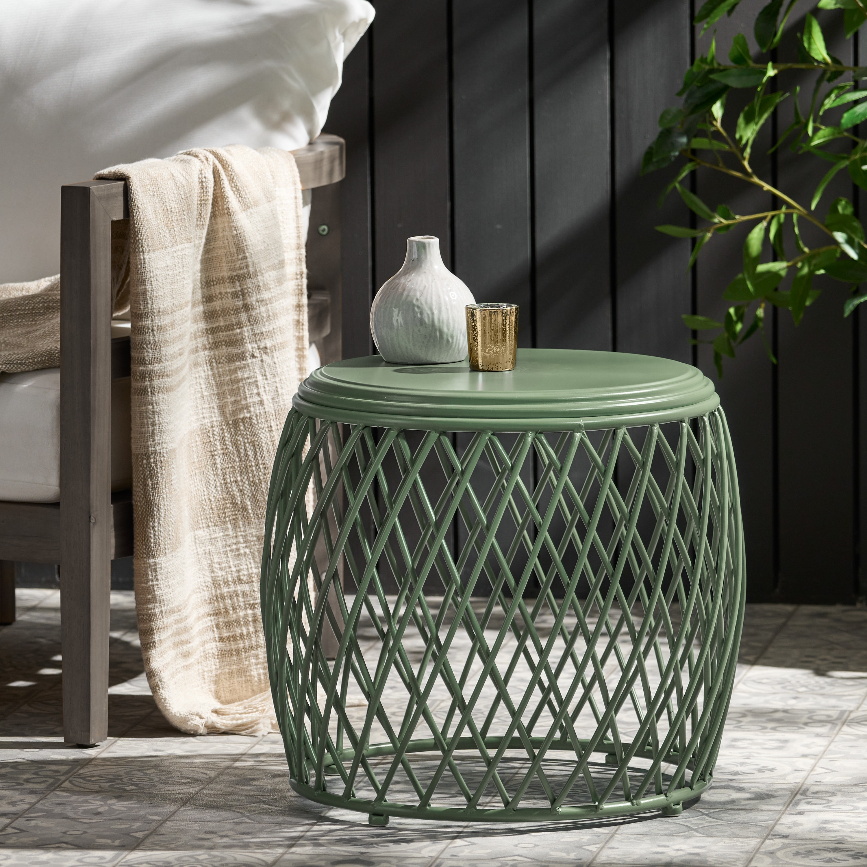 Patio Side Table with Stylish Design