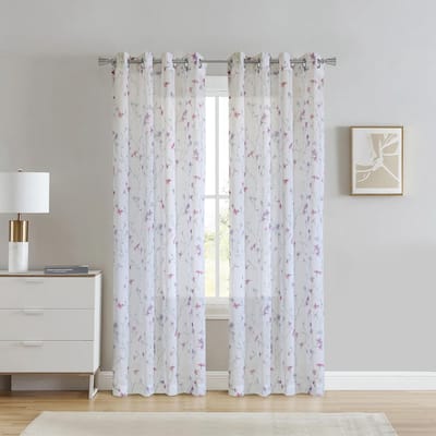 Hazel Sheer Grommet Curtain Panel