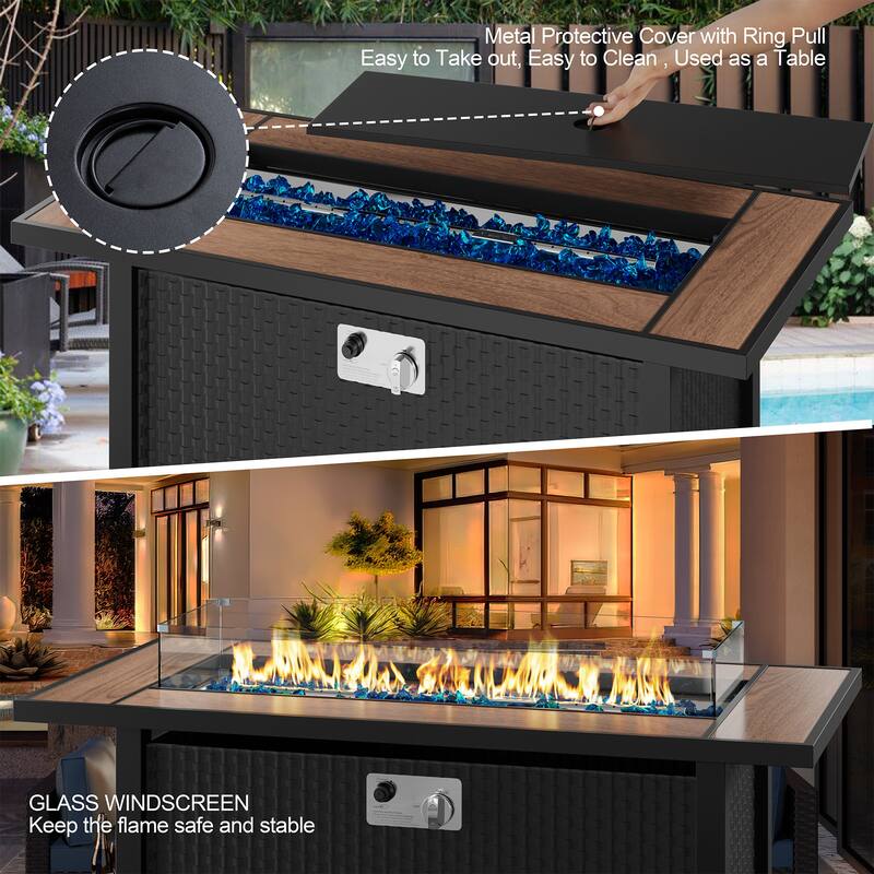 Futzca Fire Pit Propane - N/A