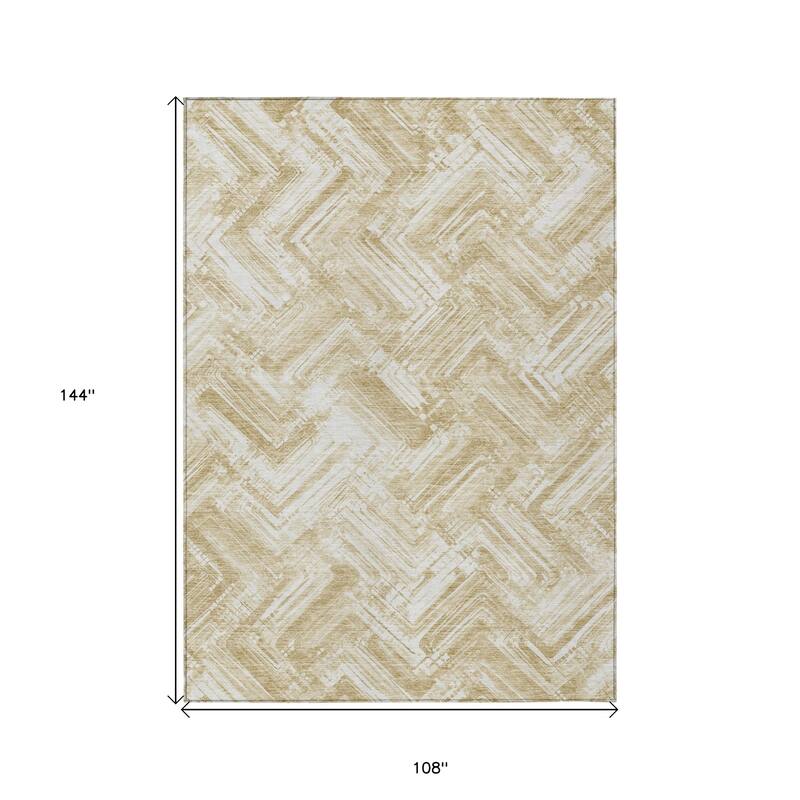 HomeRoots Geometric Transitional Rectangle Outdoor Rug