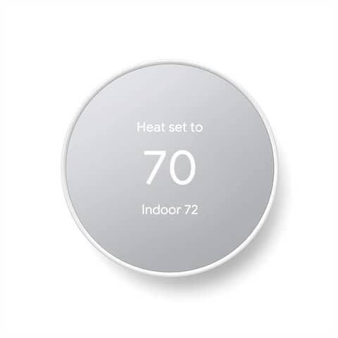 Google Nest Thermostat - Smart Thermostat for Home - Programmable Wifi Thermostat - Snow - N/A
