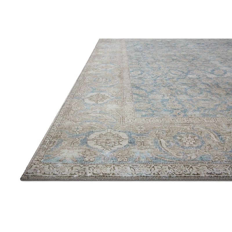 Alexander Home Sophia Printed Shabby Chic Botanical Vintage Area Rug