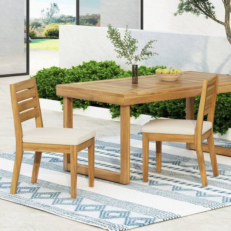 Outdoor Armless Dining Chair(Set of 2)