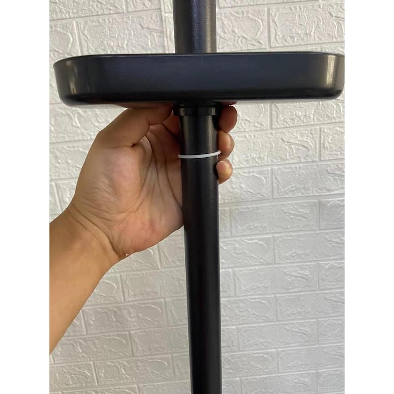 Adjustable Floor-to-Ceiling Drying Rack with Trays