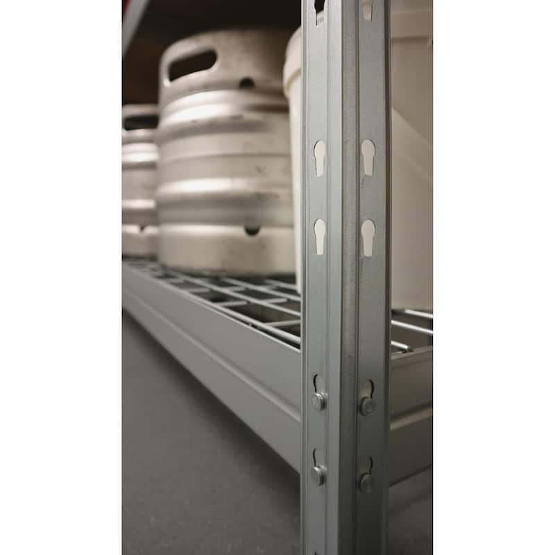 Ar Shelving Rust resistant Wire Shelving Heavy Duty Collection - 47.2in.W x 18in.D x 71 in.H.