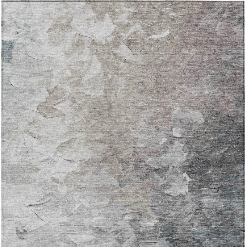 HomeRoots Abstract Transitional Rectangle Outdoor Rug