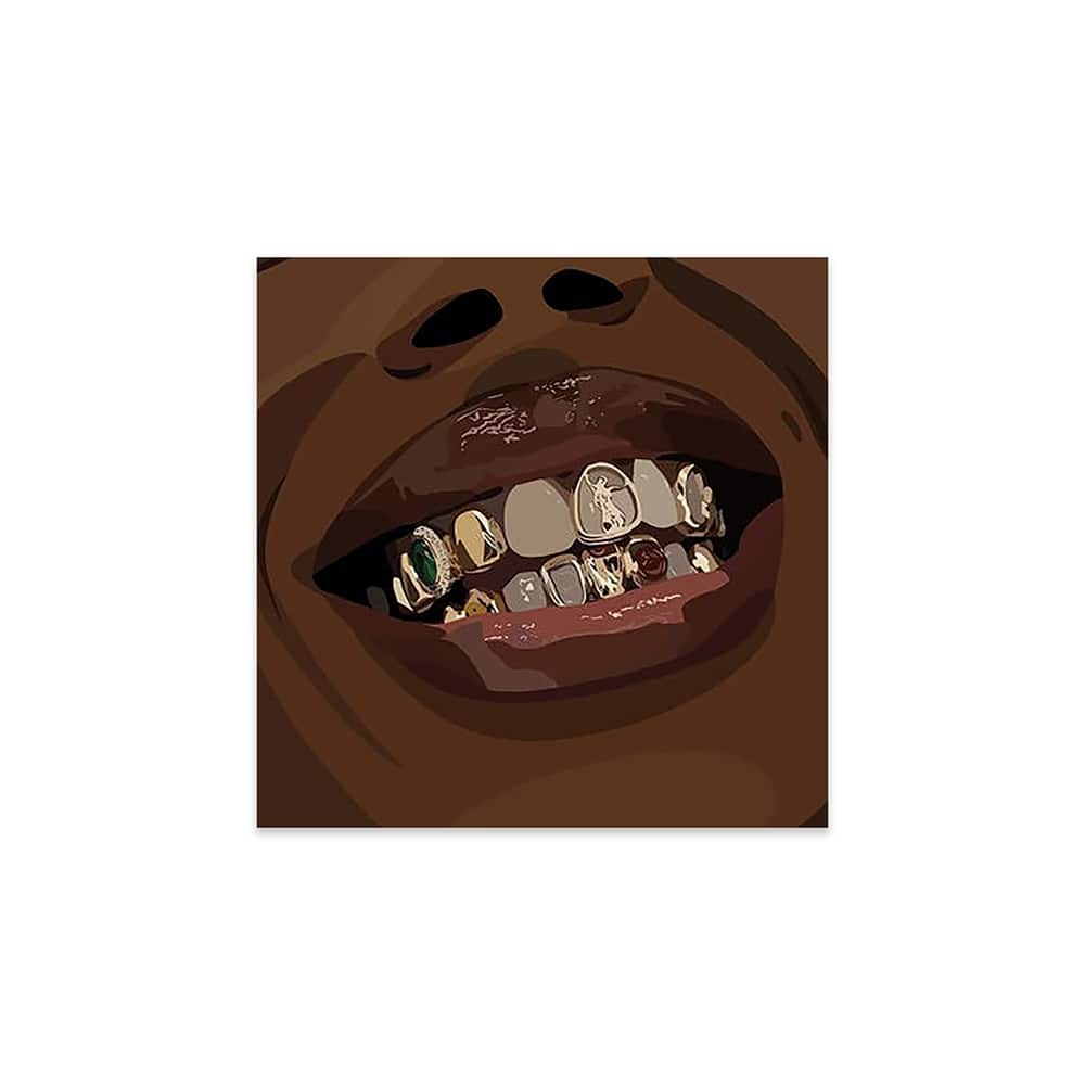 Grillz Print On Acrylic Glass by Artpce