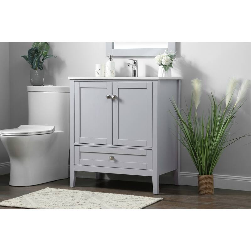 Elegant Lighting VF21130 Hamilton 30" Free Standing Single Basin