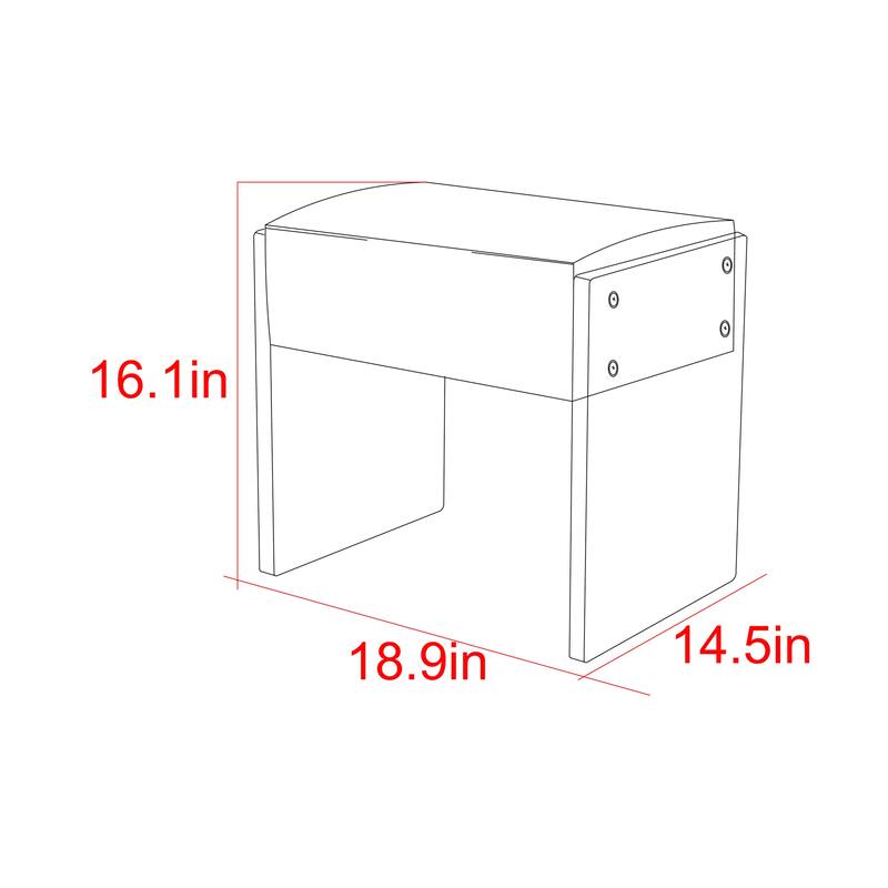 Pasargad Home Tribecca Acrylic & Velvet Stool