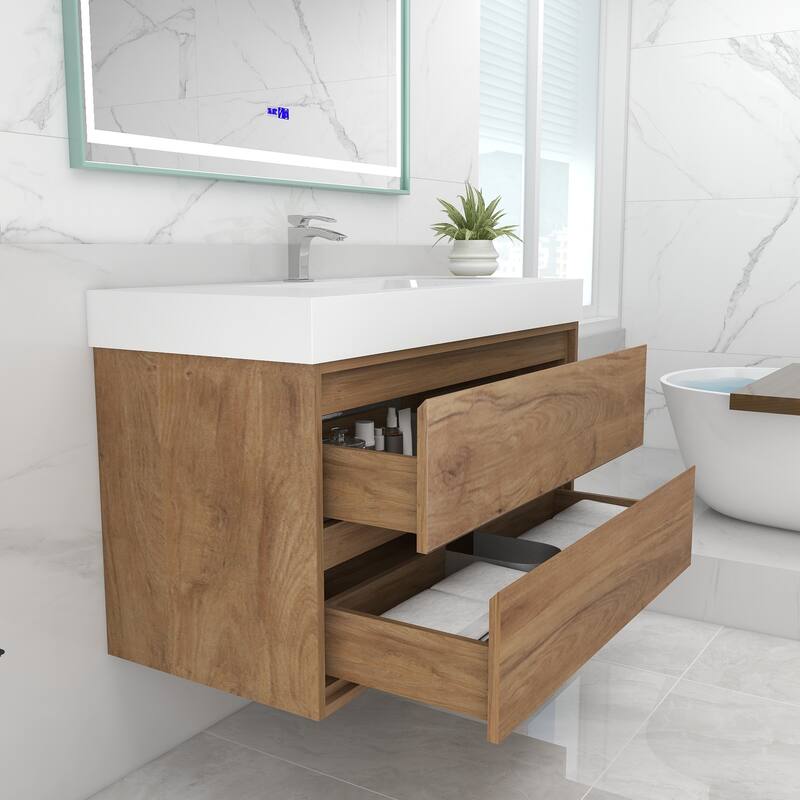 Morava 42" Floating Vanity with Single Sink - 42