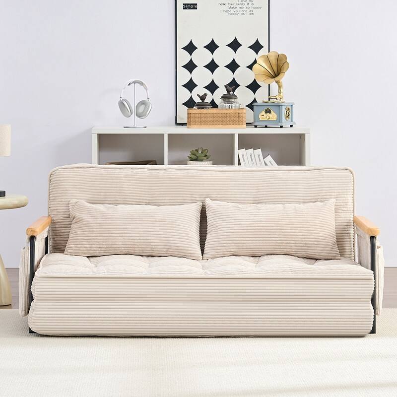 Mixoy Muti-Functional Folding Floor Sofa Bed,3-Seater,2-Seater,1-Seater Lazy Futon Sofa with 6 Position Adjustable Backrest